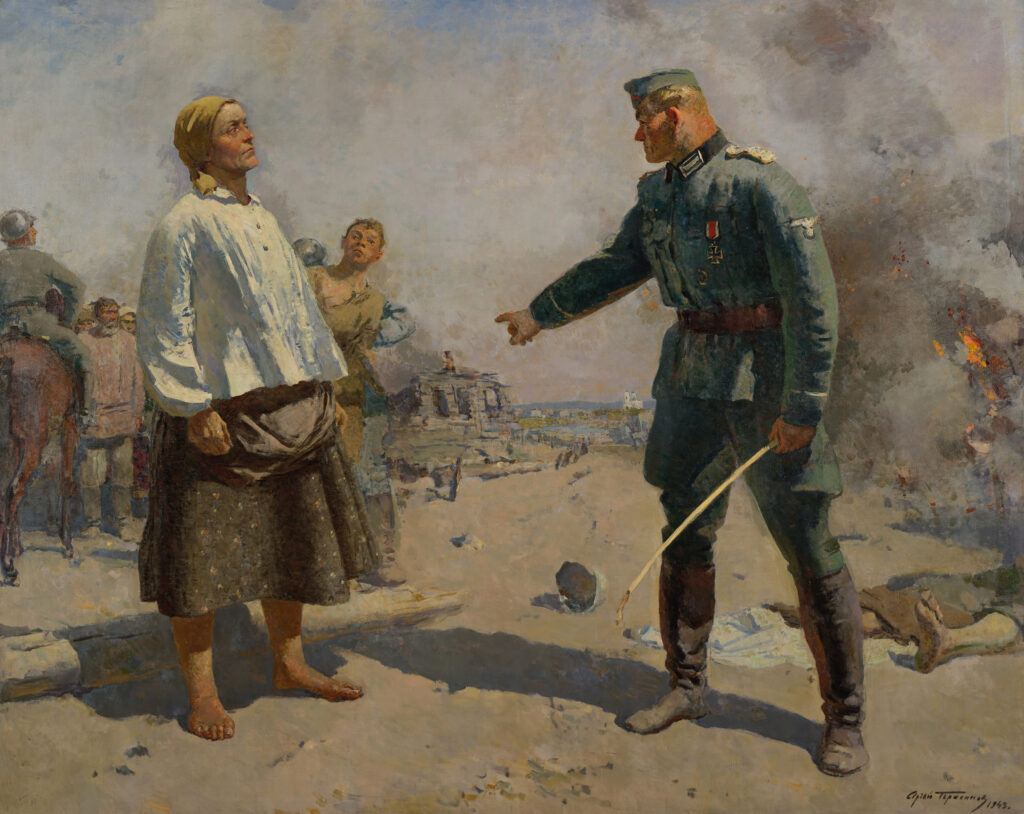 С. Герасимов «Мать партизана», 1950 г. Государственная Третьяковская галерея, г. Москва