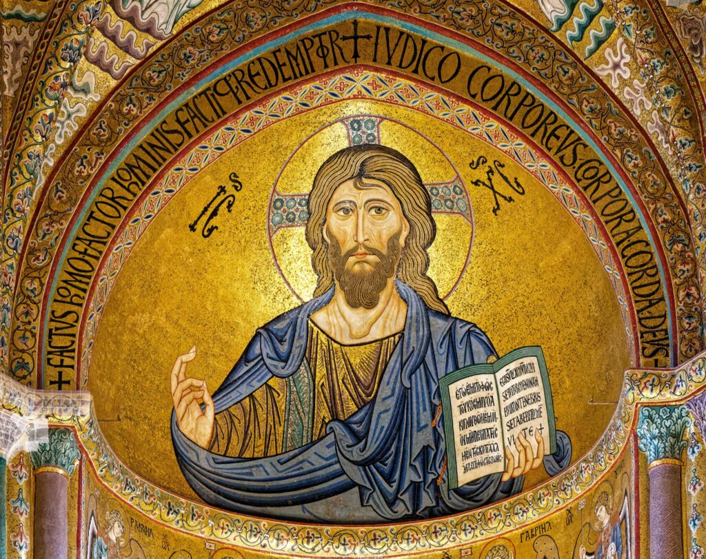 Христос Вседержитель (Пантократор) 1131 - 1267 гг., собор Чефалу, Сицилия.