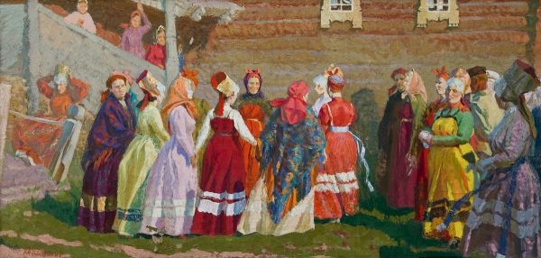 Ф. М. Фатьянов «Праздник в Лешуконии», 1967 г. Ставропольский краевой музей изобразительных искусств.