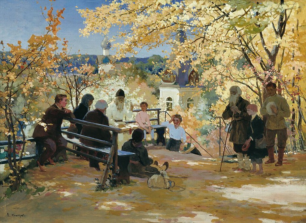 В.И. Навозов «Духовное окормление», 1890 г.