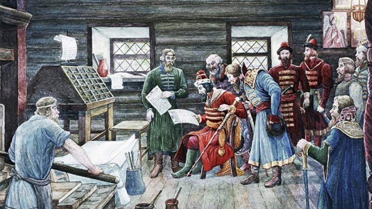 Портал «Научная Россия». Г. Лисснер «Иван Грозный у первопечатника Ивана Федорова».