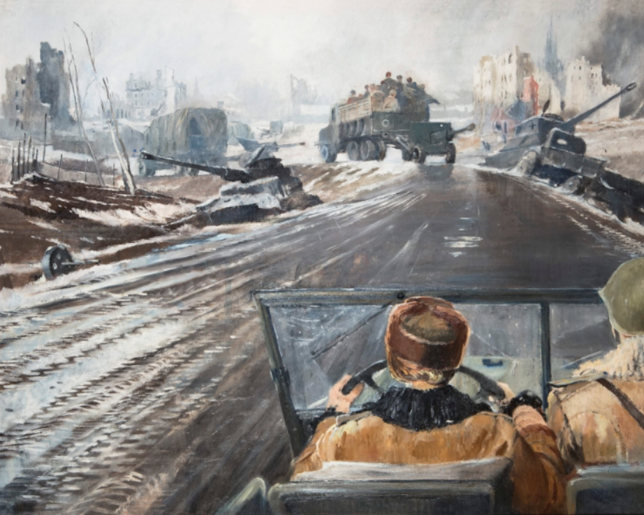 Ю. И. Пименов «Фронтовая дорога», 1944 г. Государственный Русский музей, г. Москва.