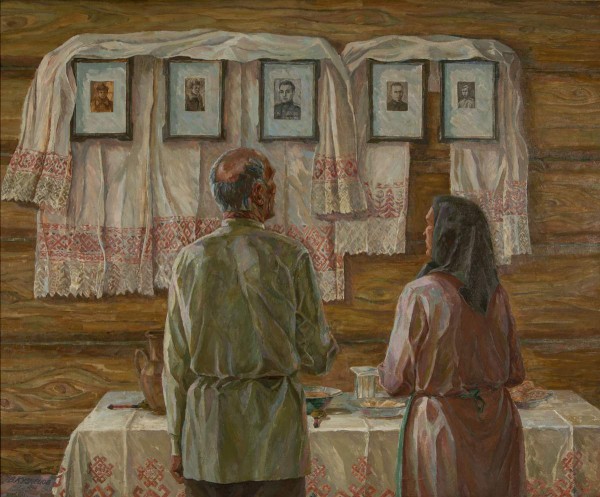 В. Ф. Кузнецов «С победой, сынки», 1940 г. Республиканский музей изобразительных искусств, Йошкар-Ола, Республика Марий Эл.