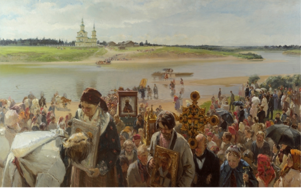 И. М. Прянишников «Крестный ход»,1893г. Государственный Русский музей, г. Санкт-Петербург. 