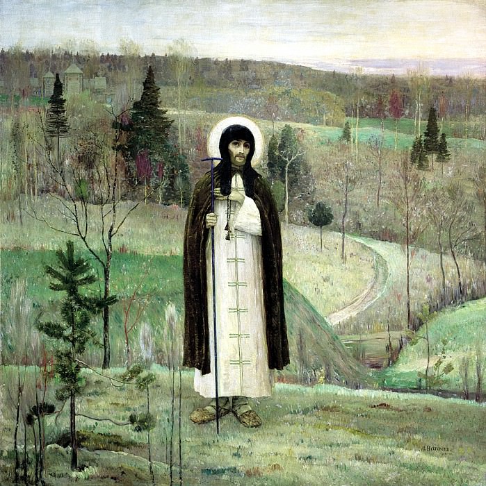 М. Нестеров «Преподобный Сергий Радонежский», 1899 г.