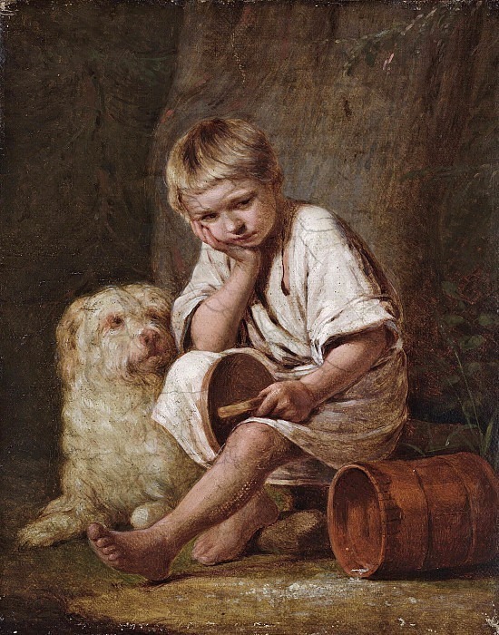 А. Г. Венецианов. «Вот-те и батькин обед!», 1847 г. Государственная Третьяковская галерея, г. Москва.