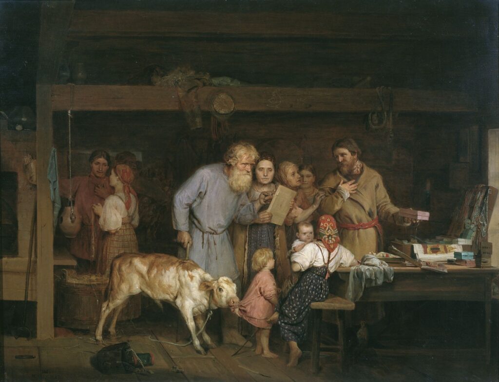 Н.А. Кошелев. «Офеня-коробейник», 1865 г. Государственная Третьяковская галерея, Москва