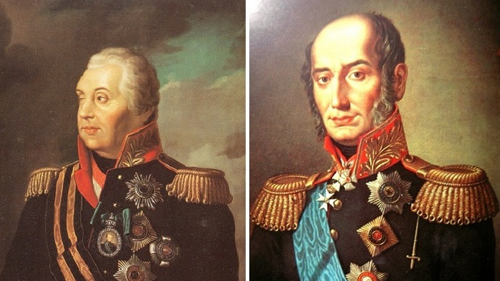 Михаил Кутузов и генерал-фельдмаршал Михаил Барклай-де-Толли