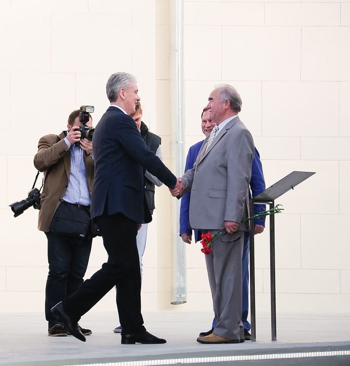 Мэр Москвы Сергей Собянин на открытии выставки военной техники на ВДНХ