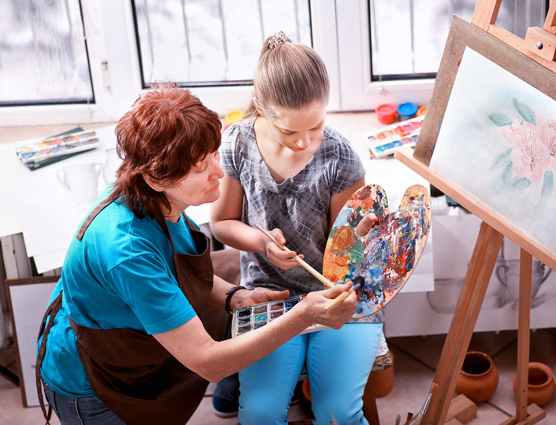 творческое занятия по рисованию