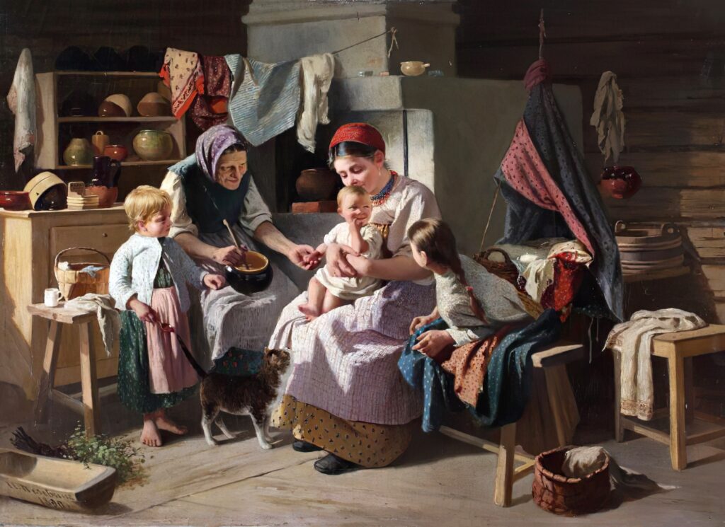 И. Пелевин. «Ненаглядный». 1890 г. Пермская государственная художественная галерея.