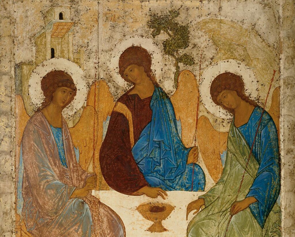 Андрей Рублёв. «Святая Троица» , 1427 г. Государственная Третьяковская галерея, Москва.