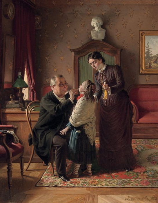 А. Ф. Протопопов. «Детский доктор». 1885 г.