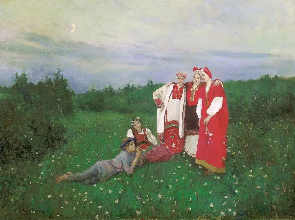 К. Коровин «Северная идиллия», 1886 г. Государственная Третьяковская галерея, г. Москва.