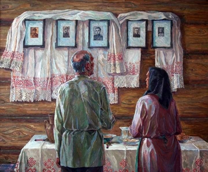 В. Ф. Кузнецов «С победой, сынки», 1940 г. Республиканский музей изобразительных искусств, Йошкар-Ола, Республика Марий Эл.