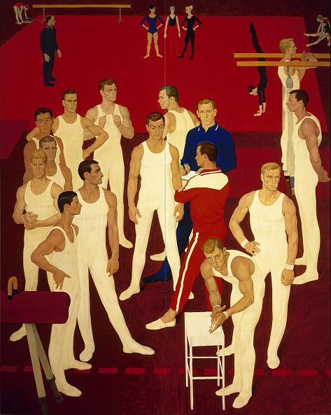 Жилинский Д.Д. “Гимнасты СССР”. 1964-1965 гг. Государственный Русский музей, Санкт-Петербург.