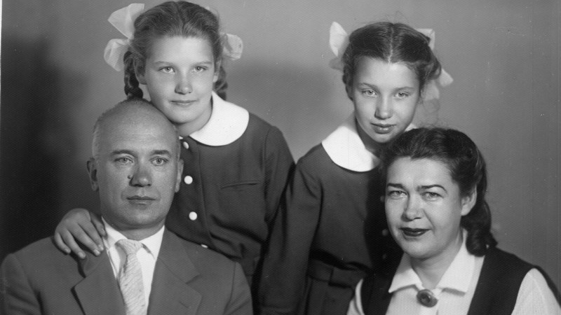 Борис Раушенбах с женой