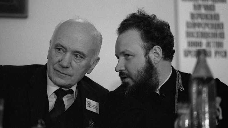 Академик Борис Раушенбах и архиепископ Кирилл