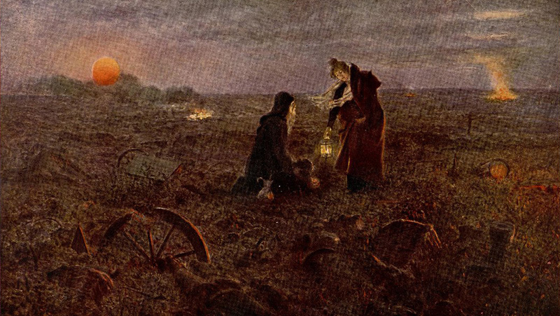 Вдова генерала А. А. Тучкова «Четвертого» ищет на поле Бородинской битвы труп своего мужа