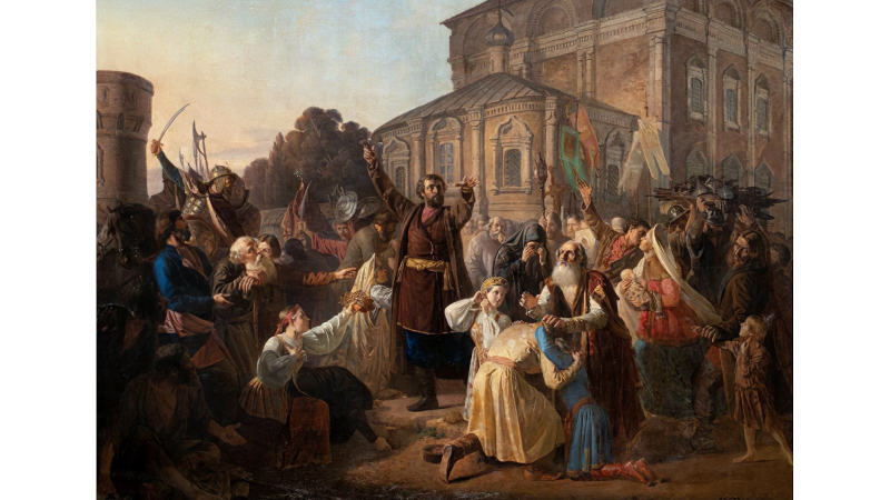 «Воззвание Минина к нижегородцам в 1611 году».